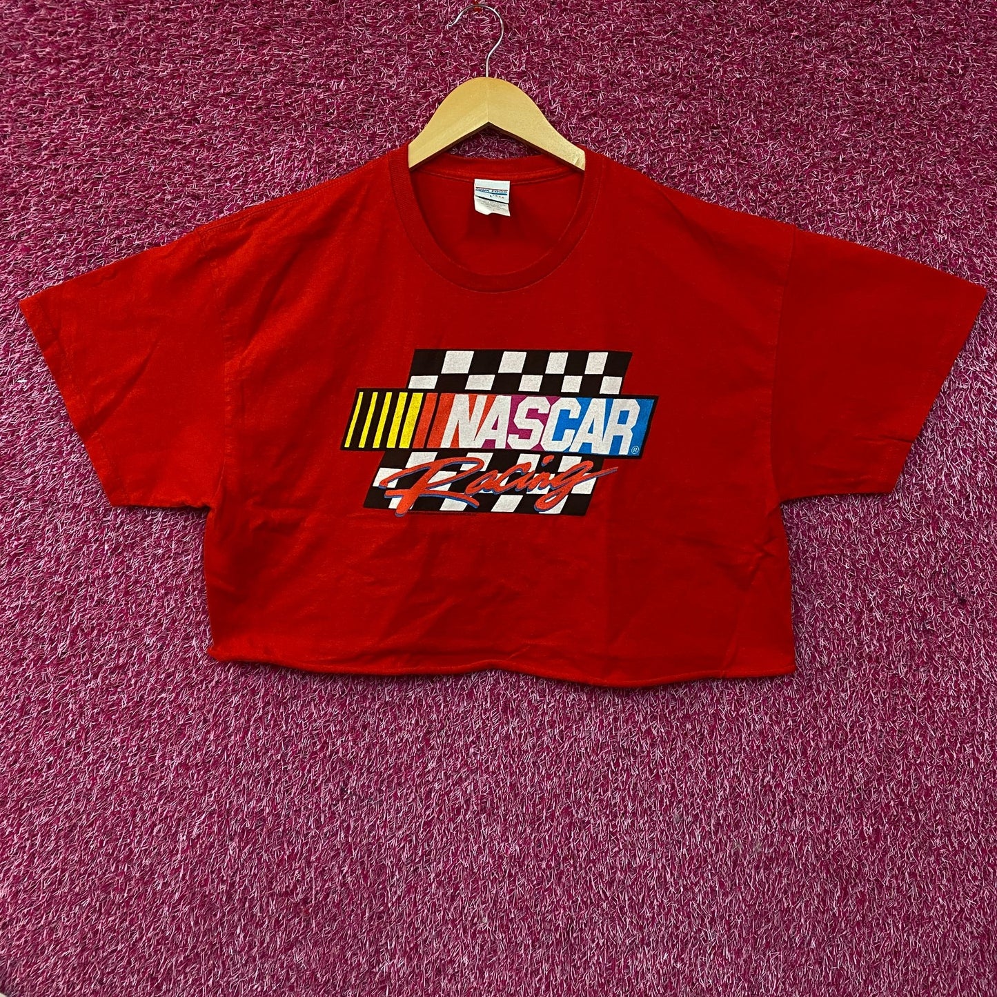 Junk Food Clothing NASCAR Racing Flea Market Crop Tee Large