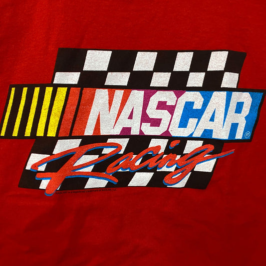 Junk Food Clothing NASCAR Racing Flea Market Crop Tee Large