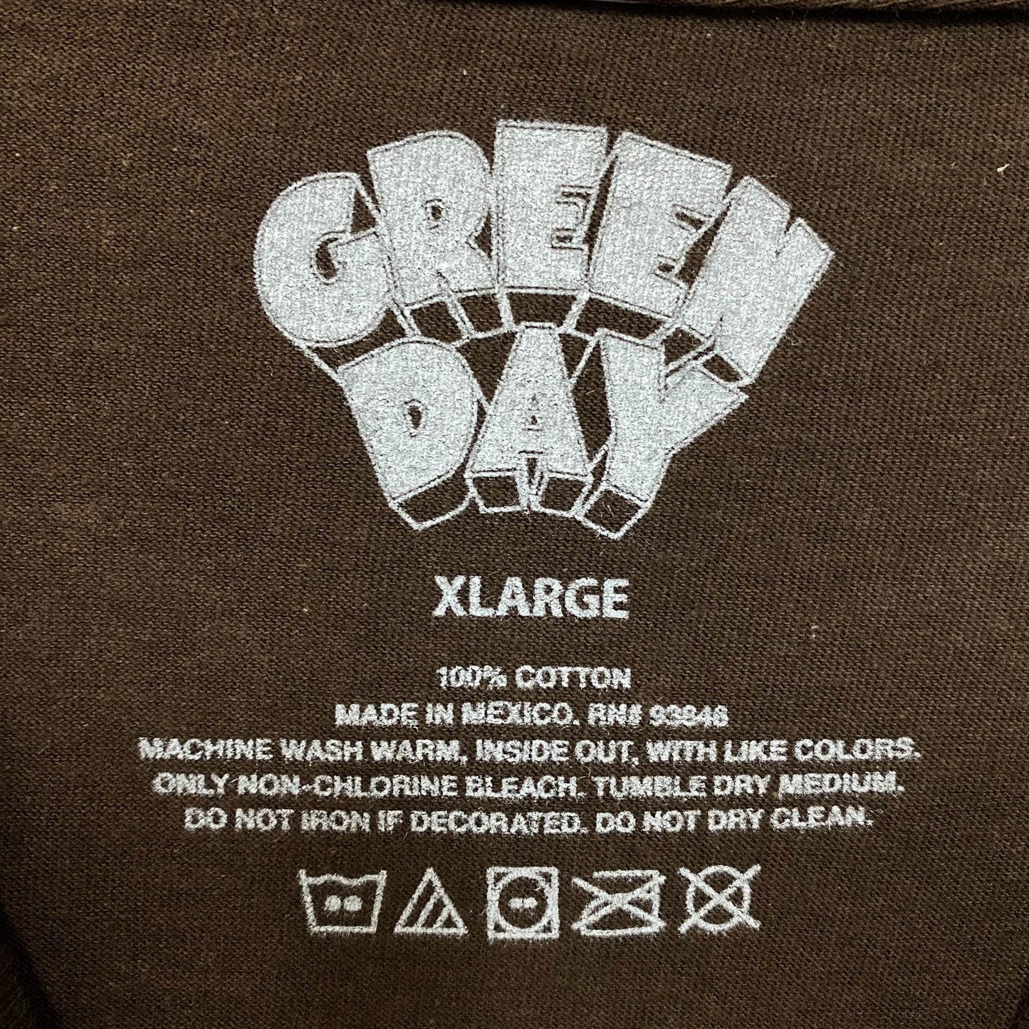 Green Day Dookie Punk Rock album Tshirt size XL