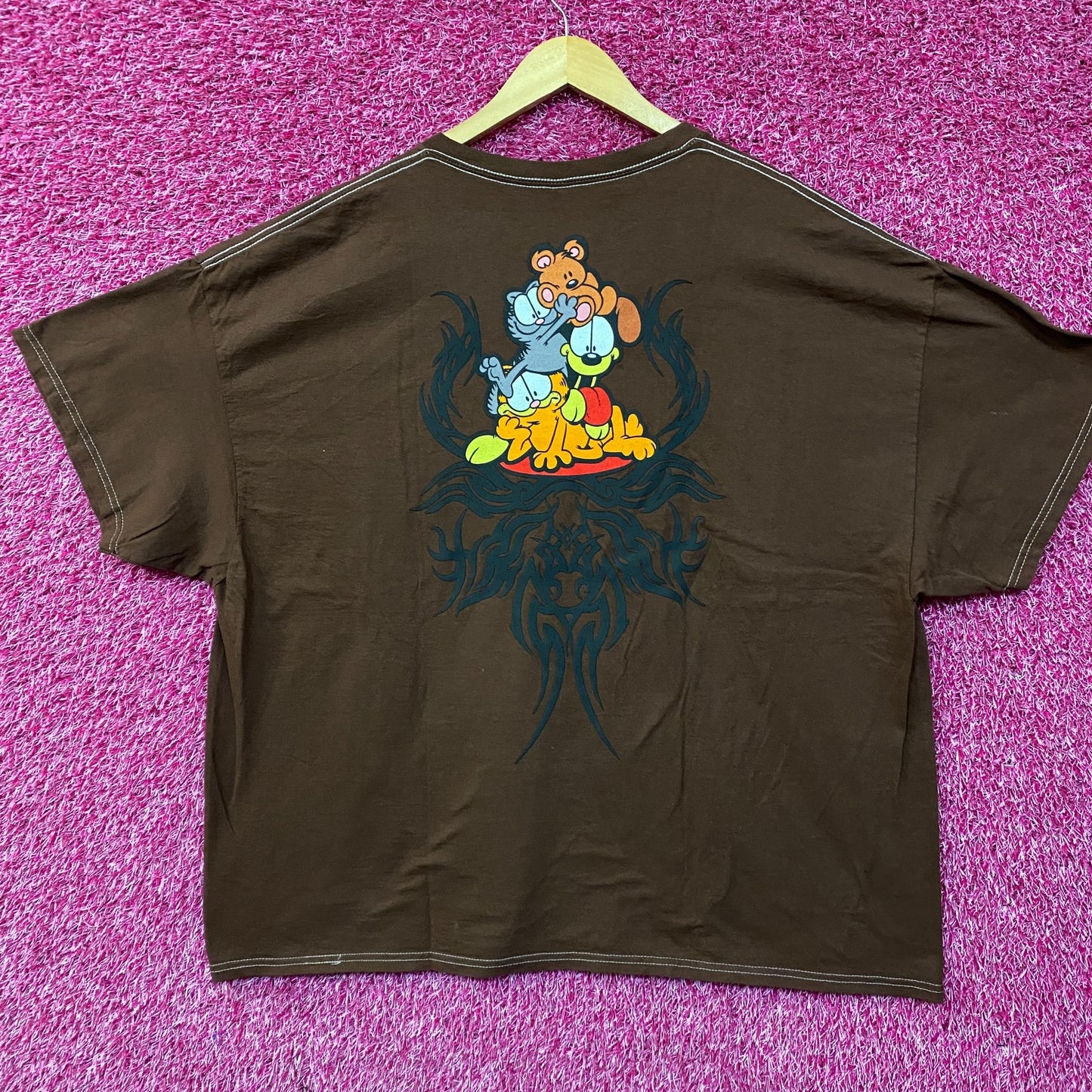 Nickelodeon Garfield Teddy Bear Tattoo T-Shirt 2XL