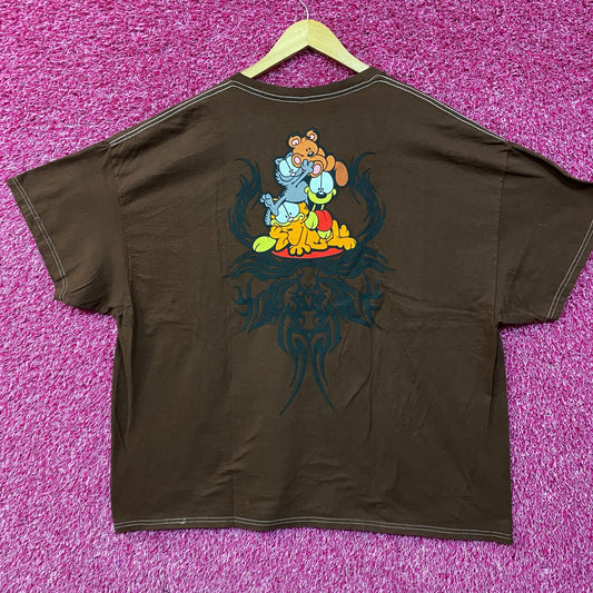Nickelodeon Garfield Teddy Bear Tattoo T-Shirt 2XL