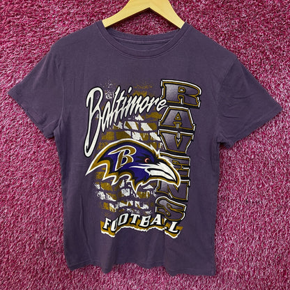 Junk Food Clothing Women's NFL Baltimore Ravens Brick Retro Tee XS