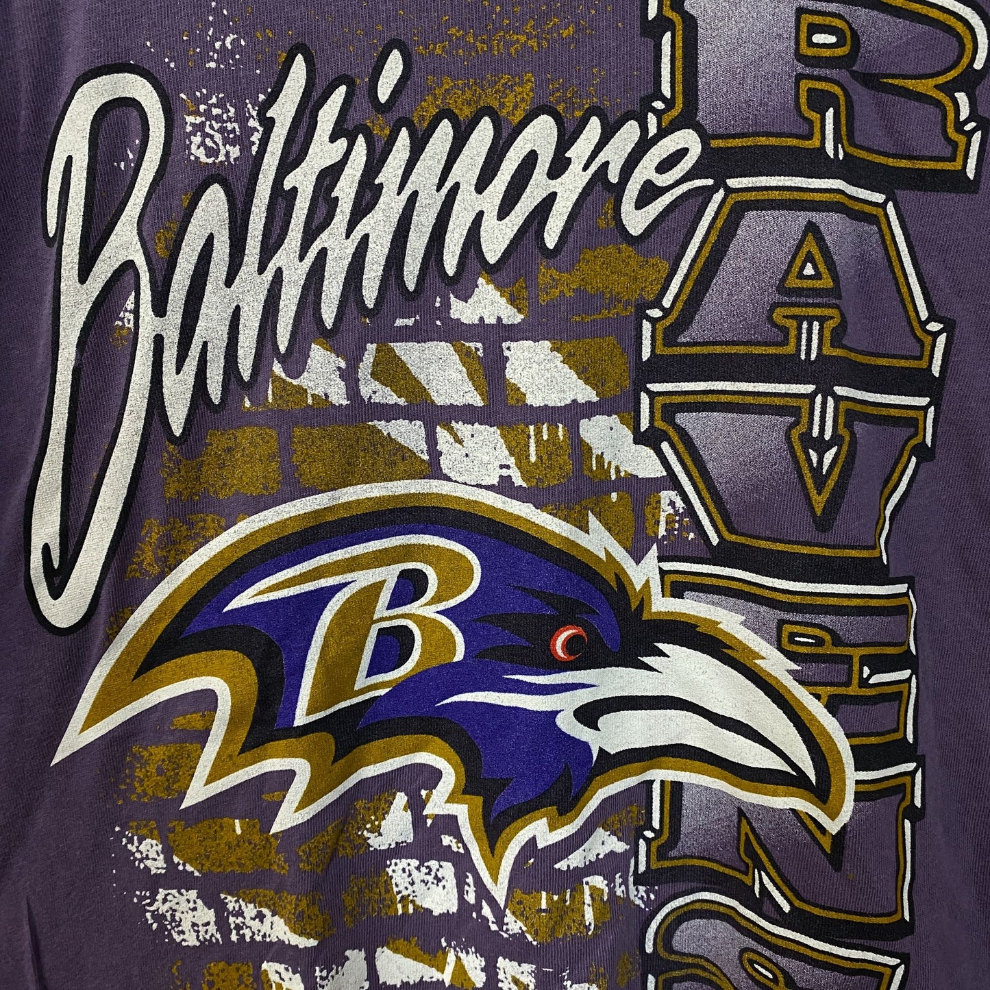Junk Food Clothing Women's NFL Baltimore Ravens Brick Retro Tee XS