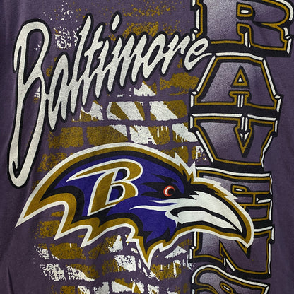 Junk Food Clothing Women's NFL Baltimore Ravens Brick Retro Tee XS