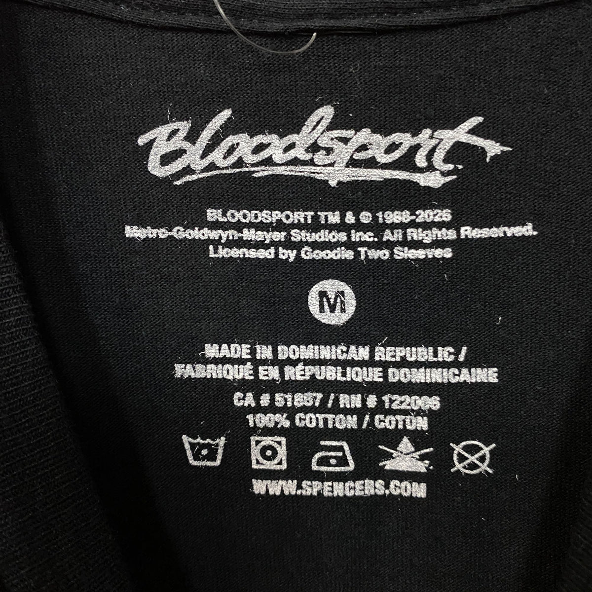 Bloodsport Flying Dropkick Retro Poster Graphic T-Shirt Medium