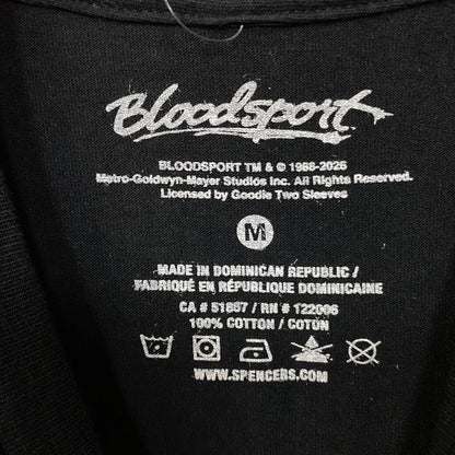 Bloodsport Flying Dropkick Retro Poster Graphic T-Shirt Medium