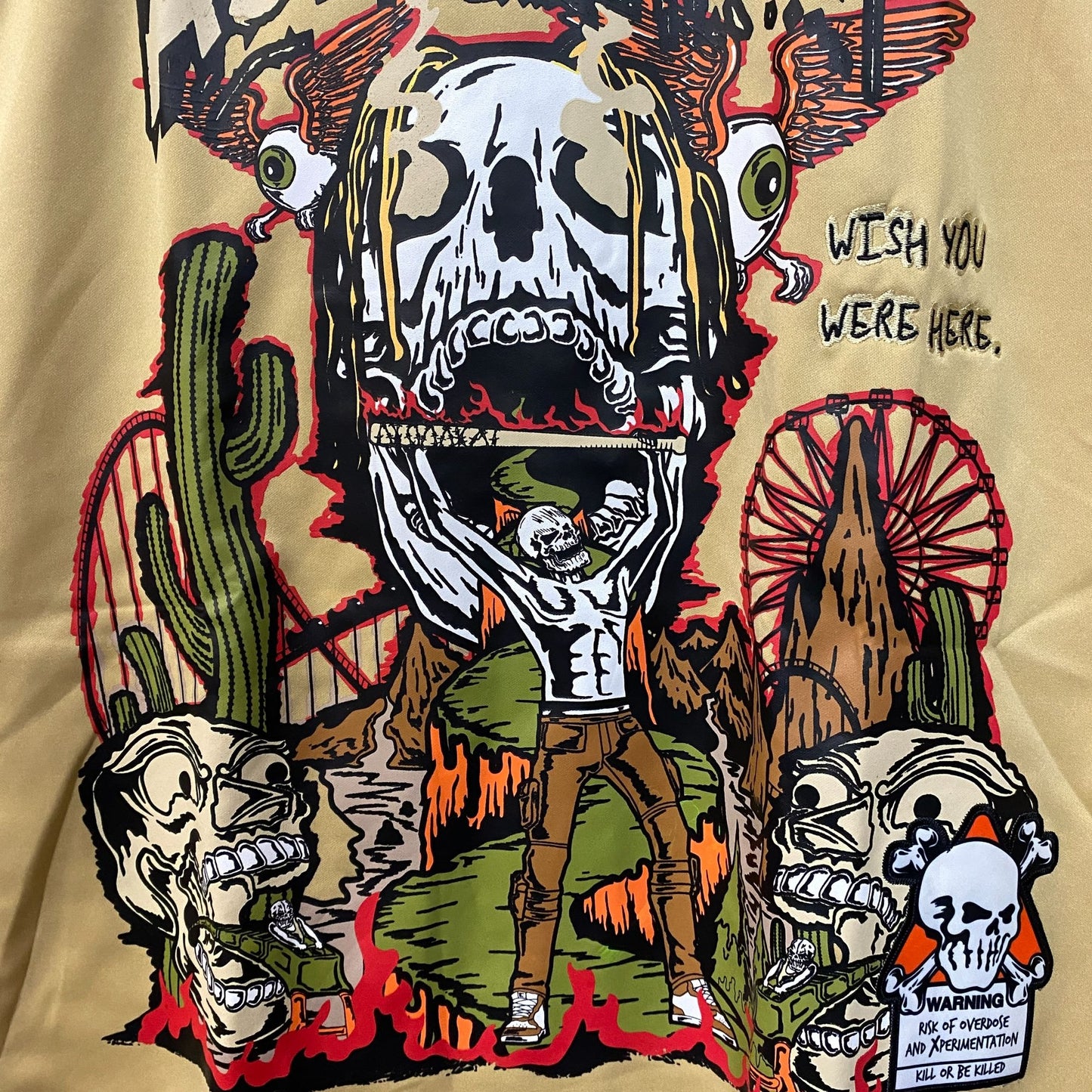 Brand X Travis Scott Astroworld Wish You Were Here Basketball Jersey XL