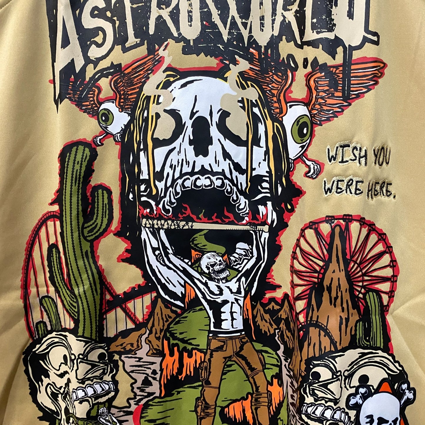 Brand X Travis Scott Astroworld Wish You Were Here Basketball Jersey XL