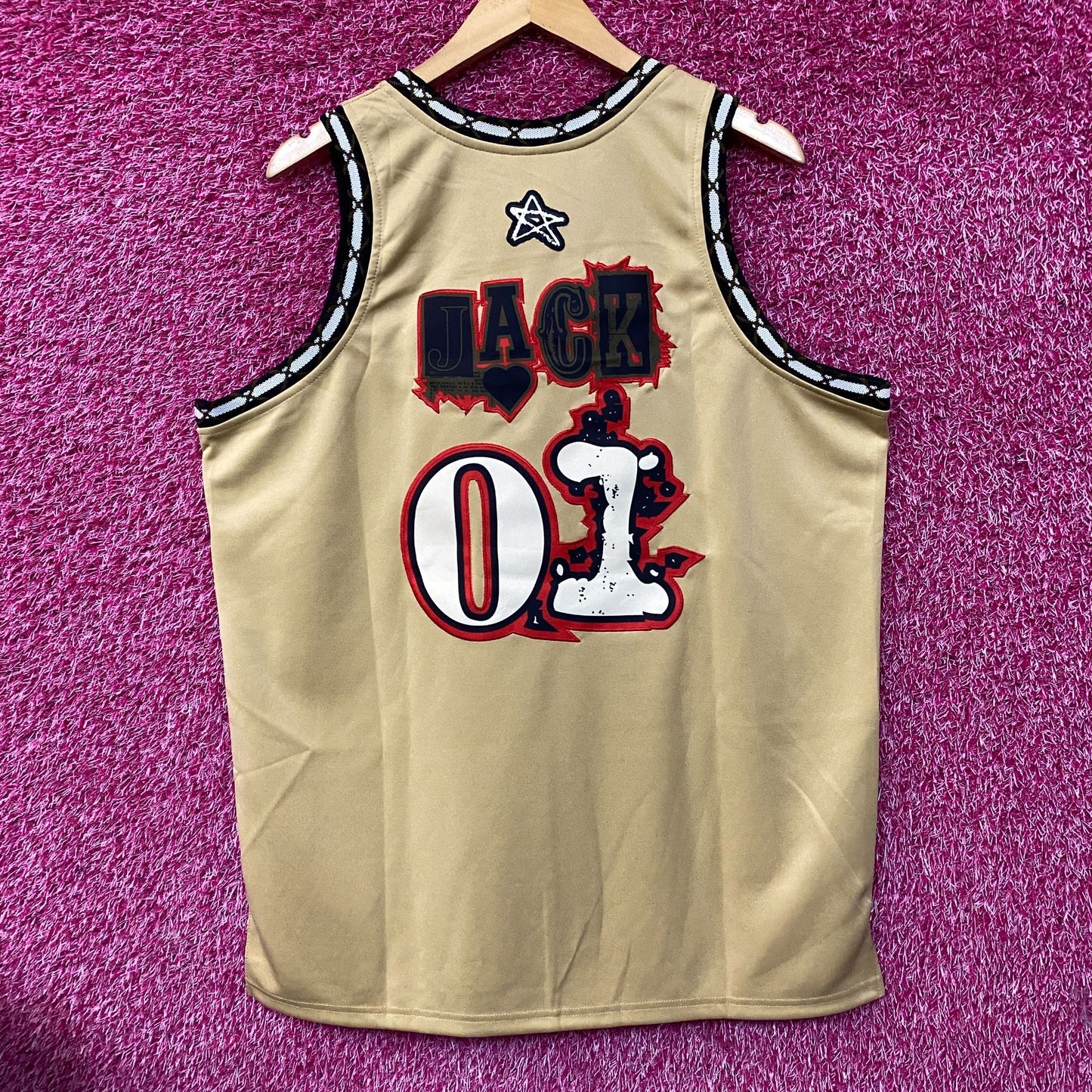 Brand X Travis Scott Astroworld Wish You Were Here Basketball Jersey XL