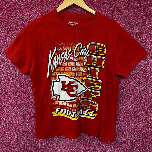 Junk Food Clothing Women's Kansas City Chiefs Logo T-Shirt Large