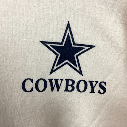 Junk Food Clothing Dallas Cowboys  WHite Hoodie size Large