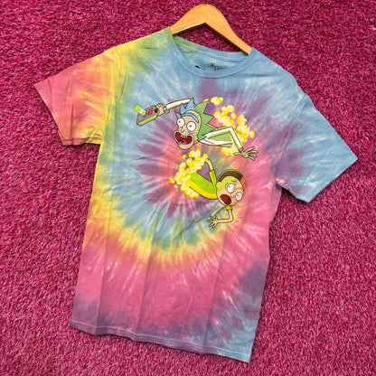 Rick and Morty Portal Tie Dye  T-Shirt Small