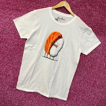 Hugging sushi white Tshirt size medium