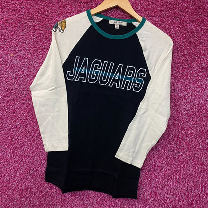 Junk Food NFL Jacksonville Jaguars 3/4 Long Sleeve Raglan T-Shirt XS