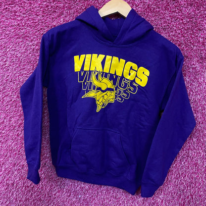 Minnesota Vikings Logo Graphic Pullover Hoodie Medium