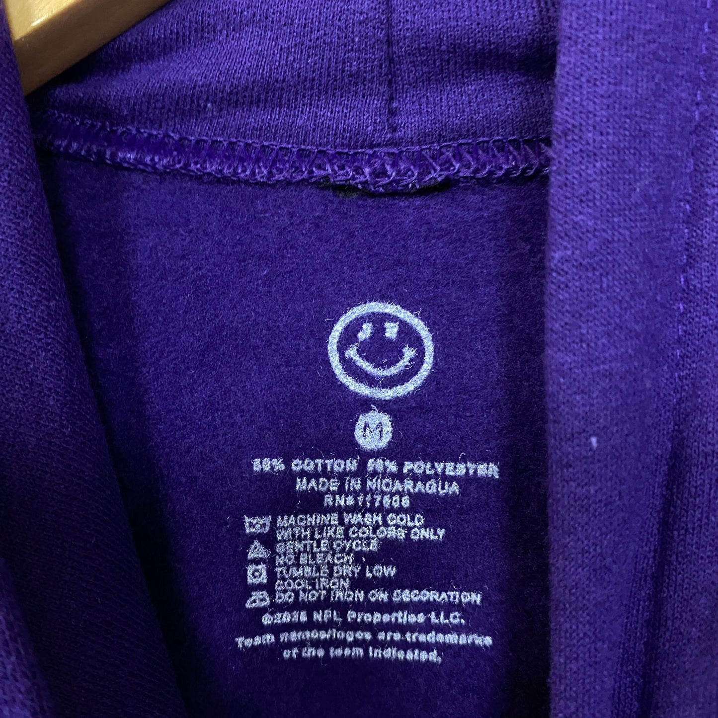 Minnesota Vikings Logo Graphic Pullover Hoodie Medium