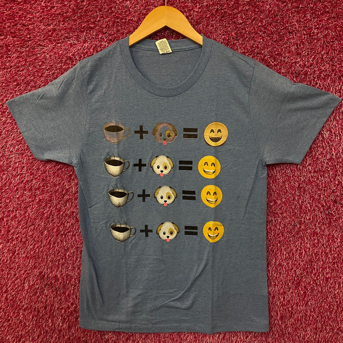 Coffee and puppy MEME Tshirt size small