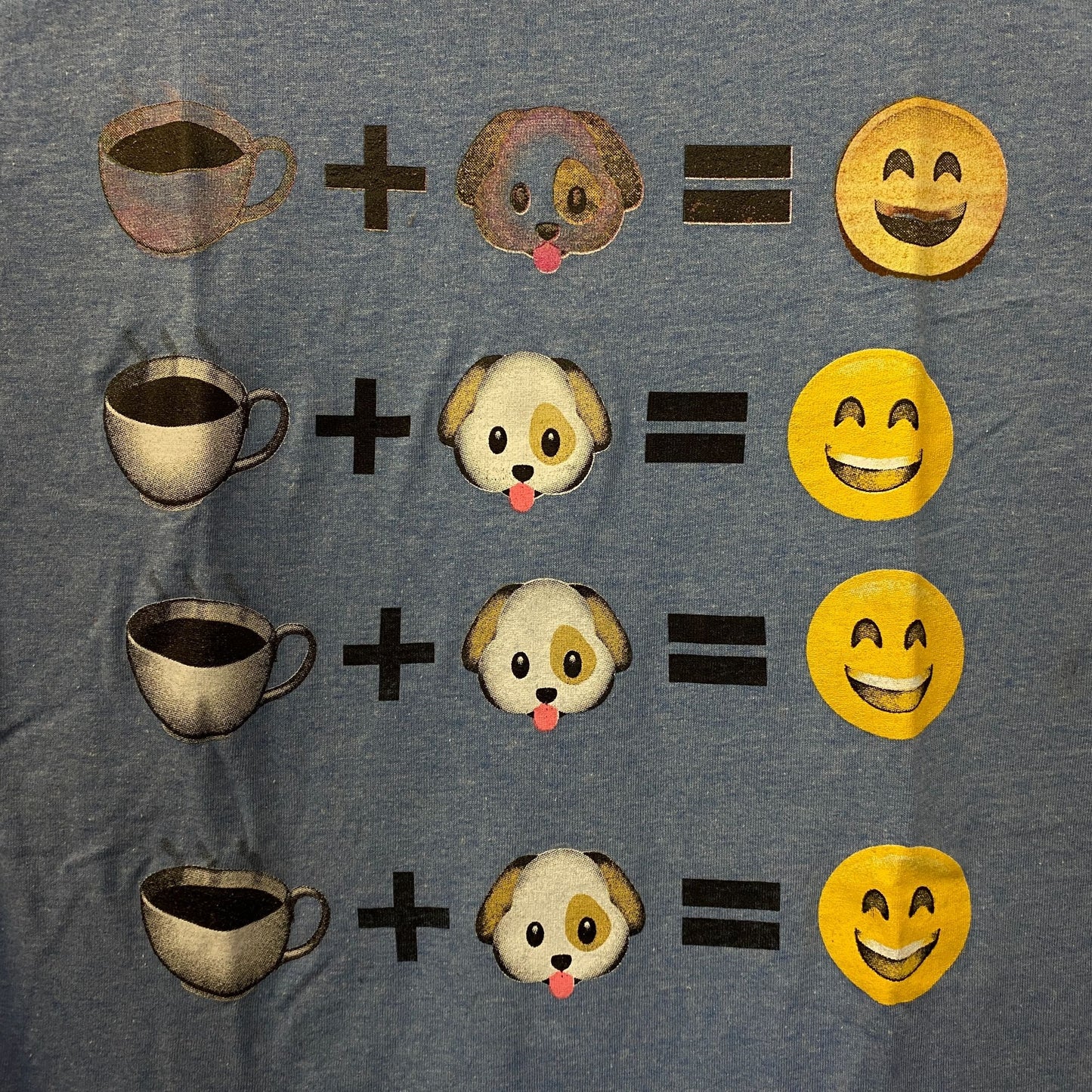 Coffee and puppy MEME Tshirt size small