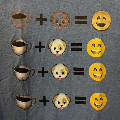 Coffee and puppy MEME Tshirt size small