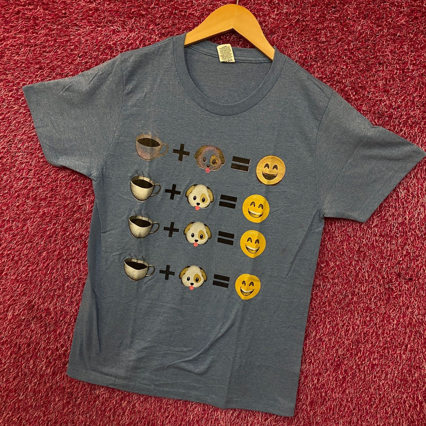 Coffee and puppy MEME Tshirt size small
