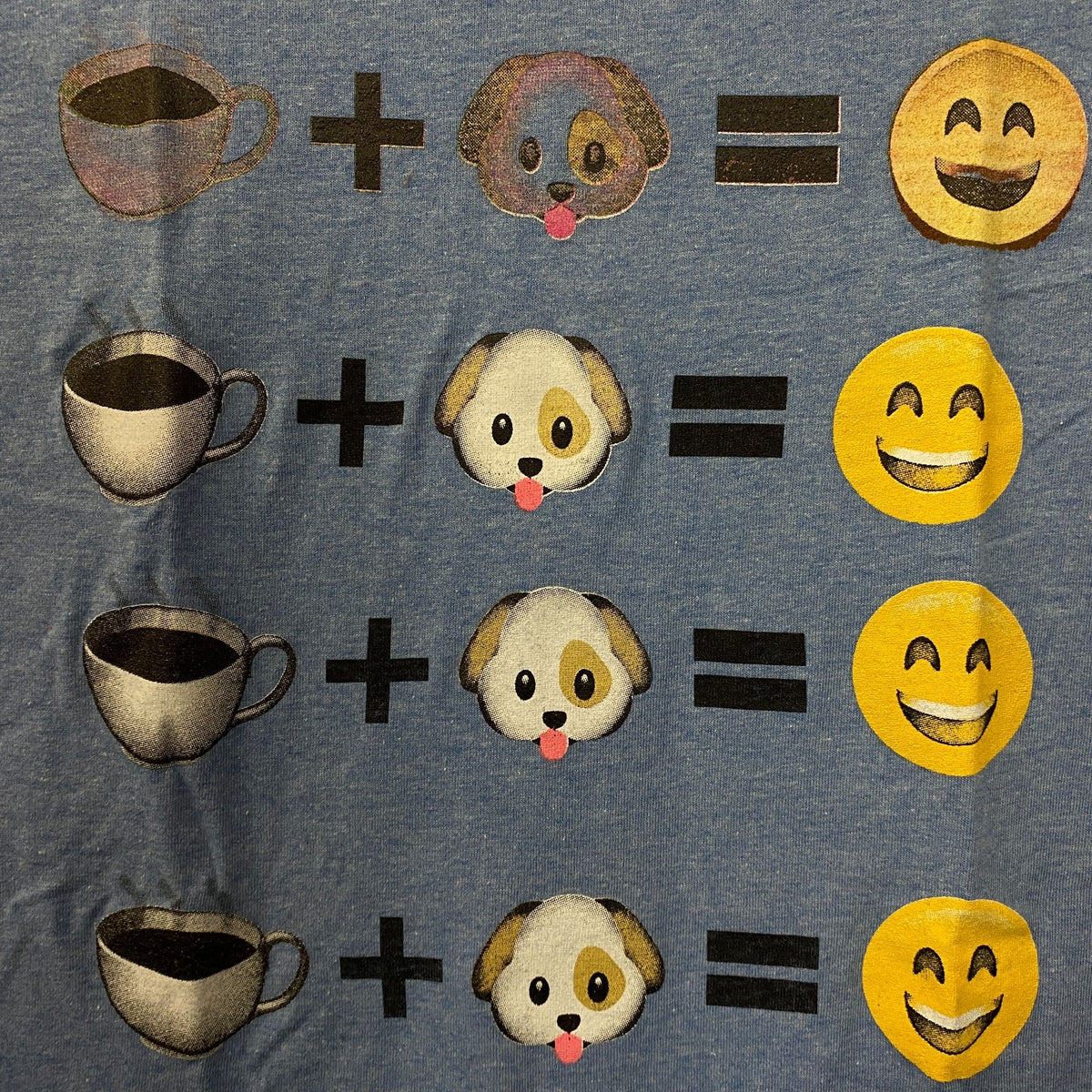 Coffee and puppy MEME Tshirt size small