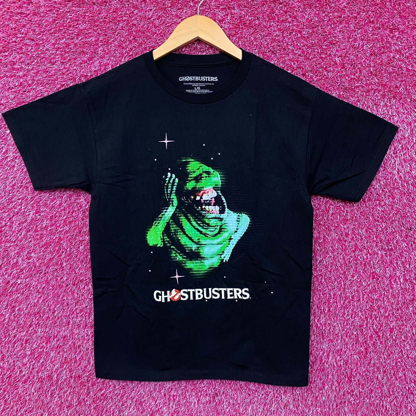 Ghostbusters Slimer Ghost Graphic T-Shirt Large