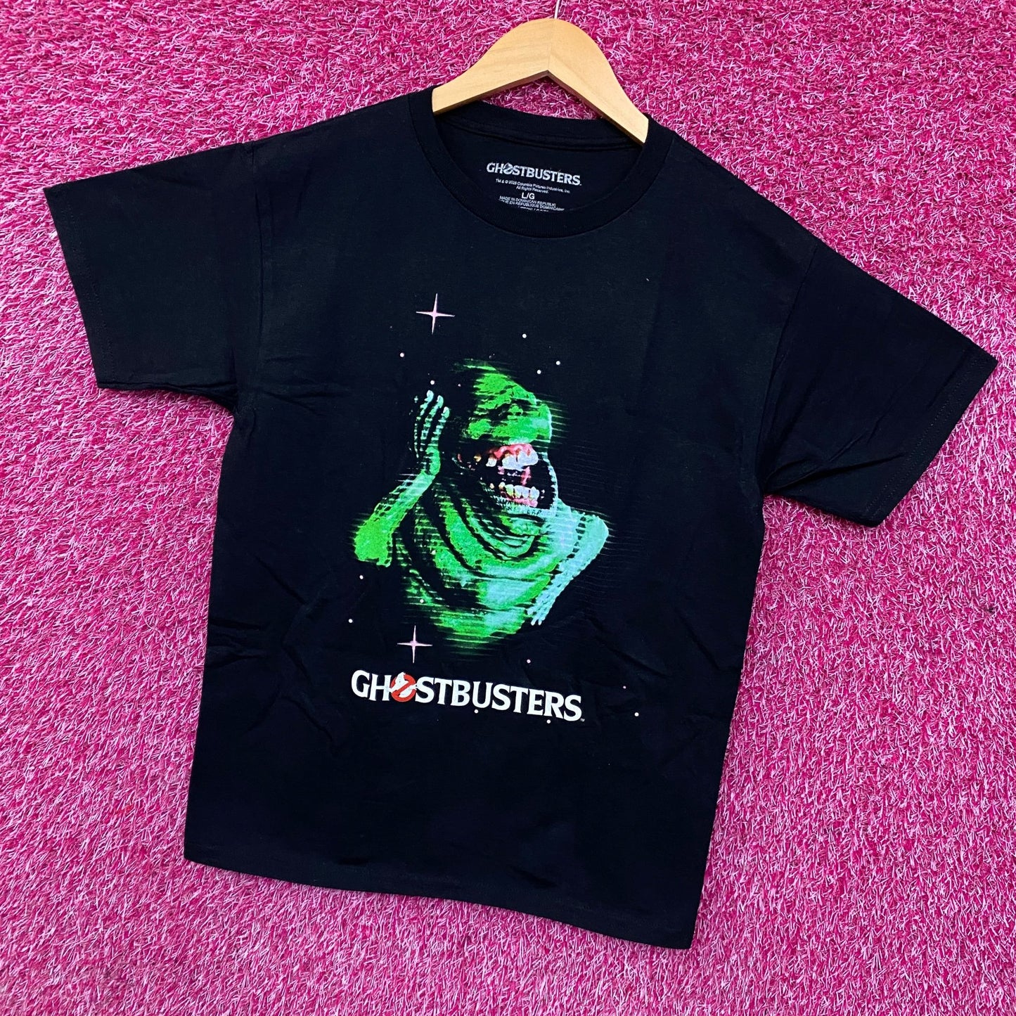 Ghostbusters Slimer Ghost Graphic T-Shirt Large