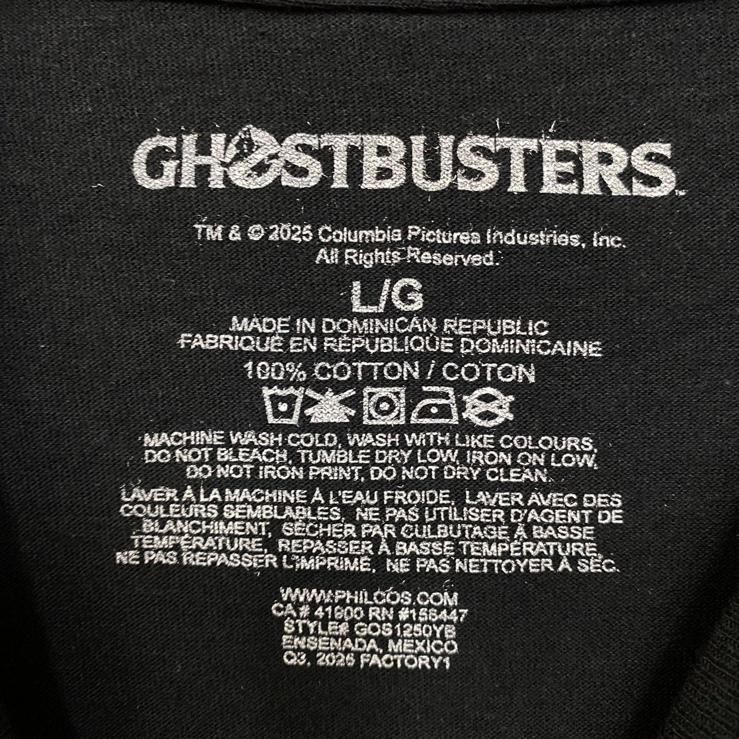 Ghostbusters Slimer Ghost Graphic T-Shirt Large