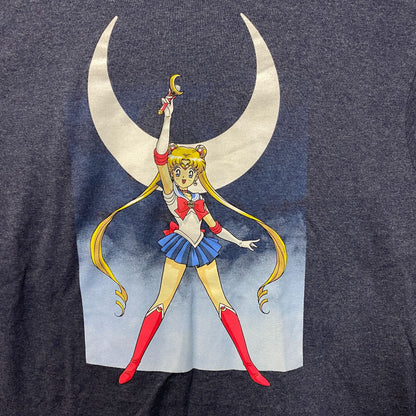 Sailor Moon Crescent Moon Wand Pretty Guardian Anime Tee L