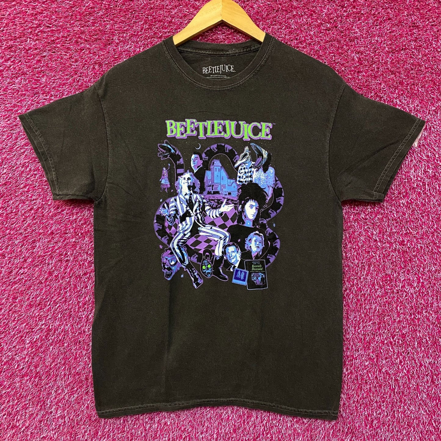 Beetlejuice Collage Illustration Graphic Design T-Shirt S/M