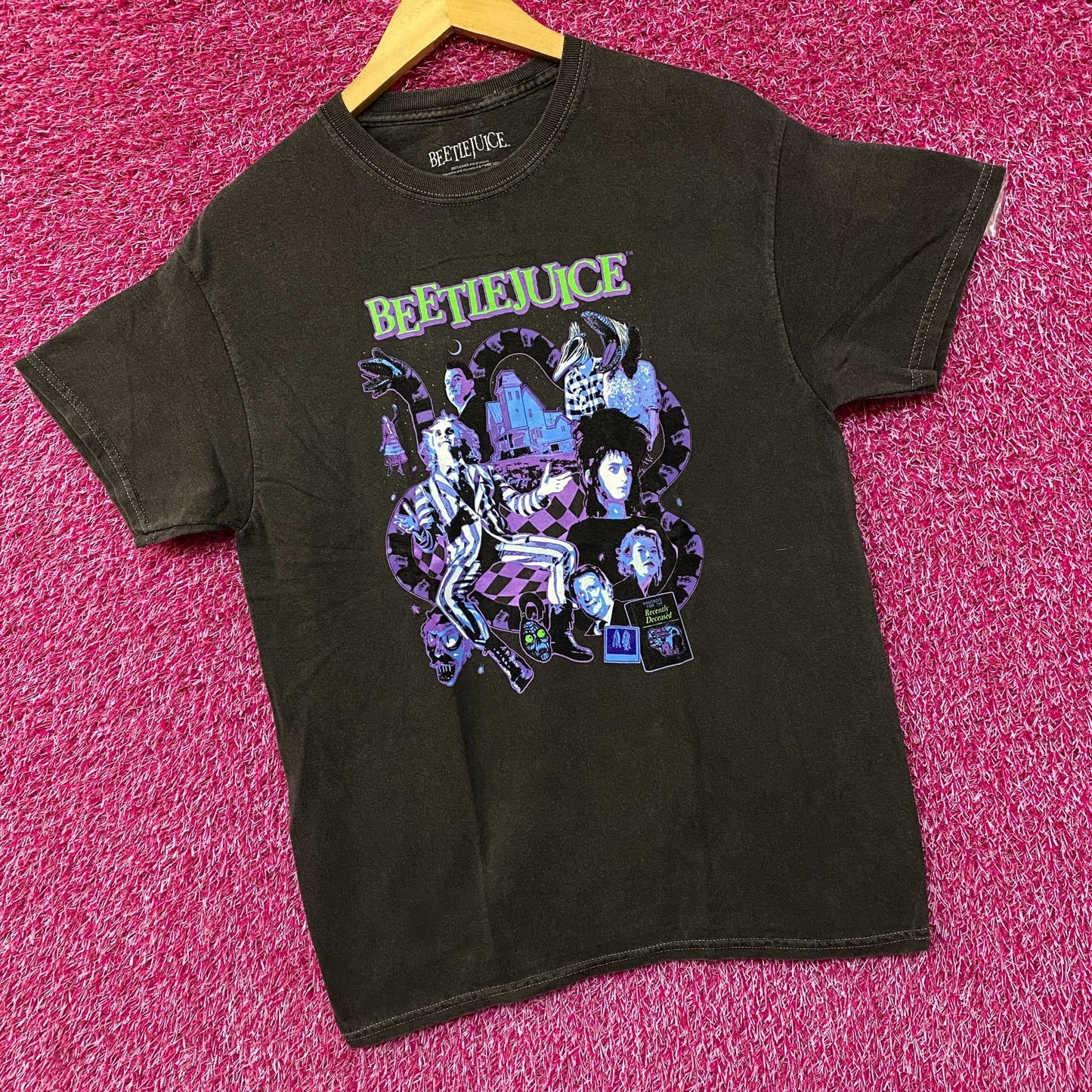 Beetlejuice Collage Illustration Graphic Design T-Shirt S/M