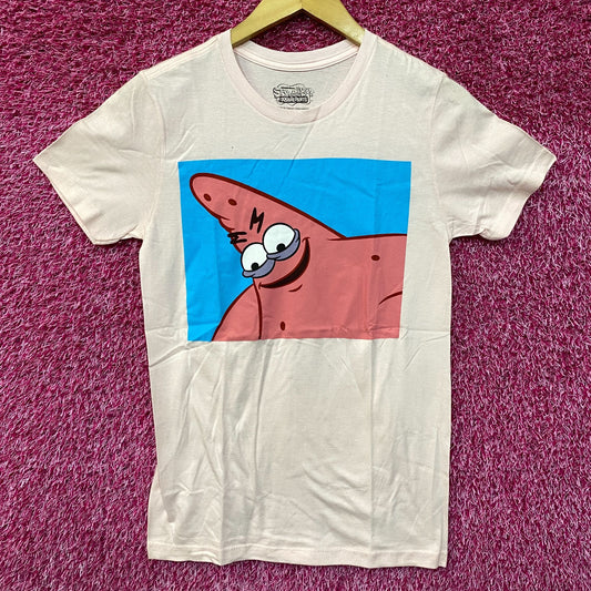 Nickelodeon Spongebob SquarePants Patrick Meme Pink T-Shirt Extra Small