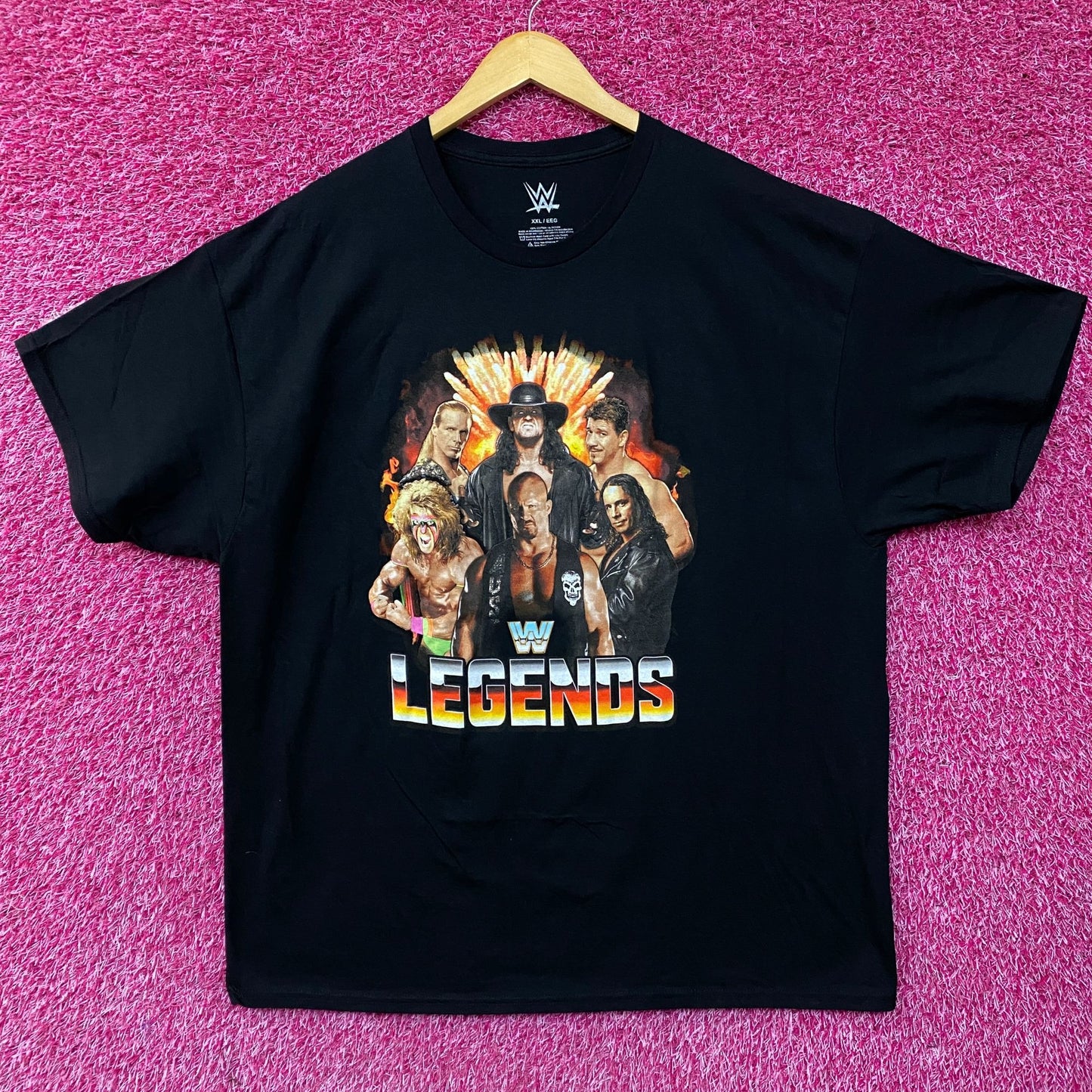 WWE Legends Wrestling Champions Poster T-Shirt 2XL