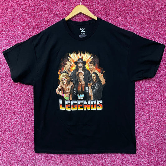 WWE Legends Wrestling Champions Poster T-Shirt 2XL