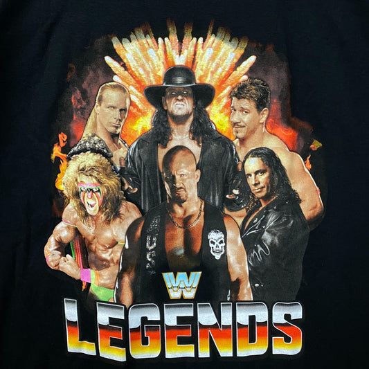 WWE Legends Wrestling Champions Poster T-Shirt 2XL