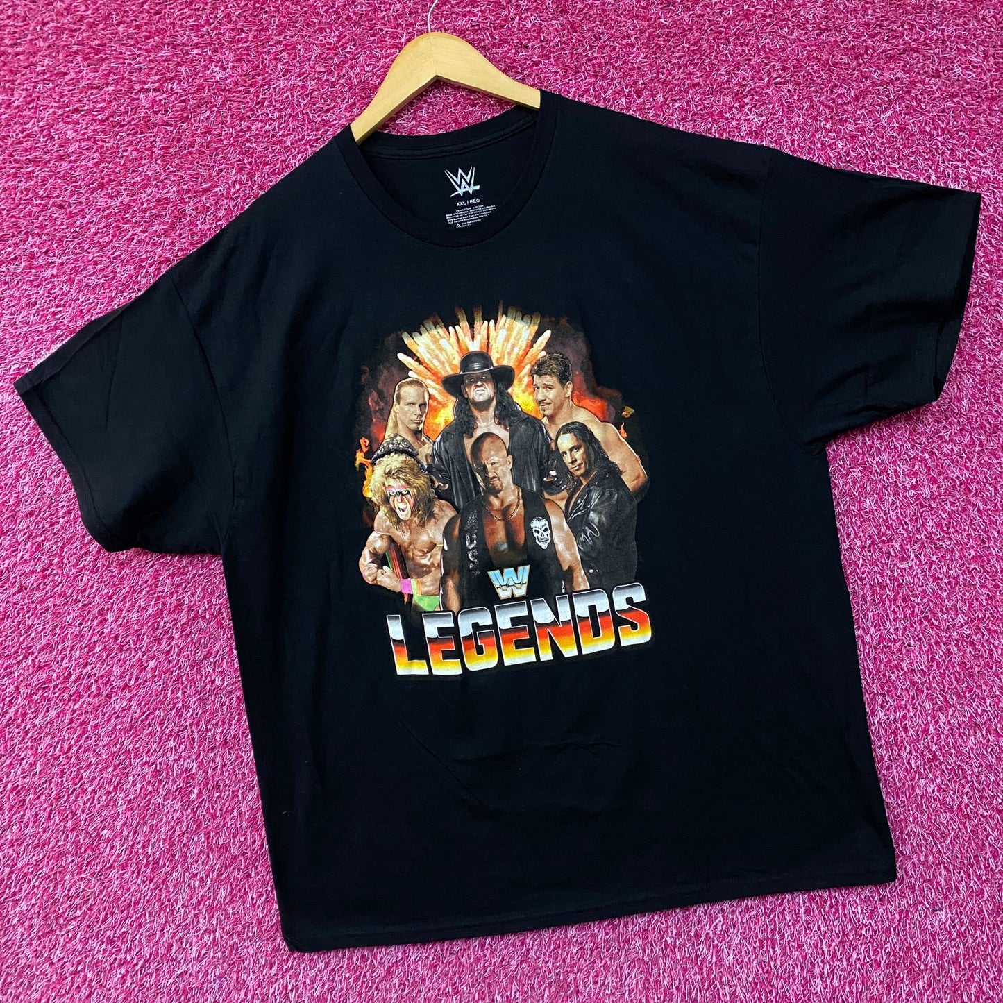 WWE Legends Wrestling Champions Poster T-Shirt 2XL