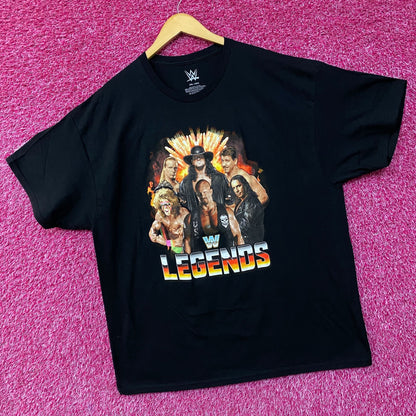 WWE Legends Wrestling Champions Poster T-Shirt 2XL