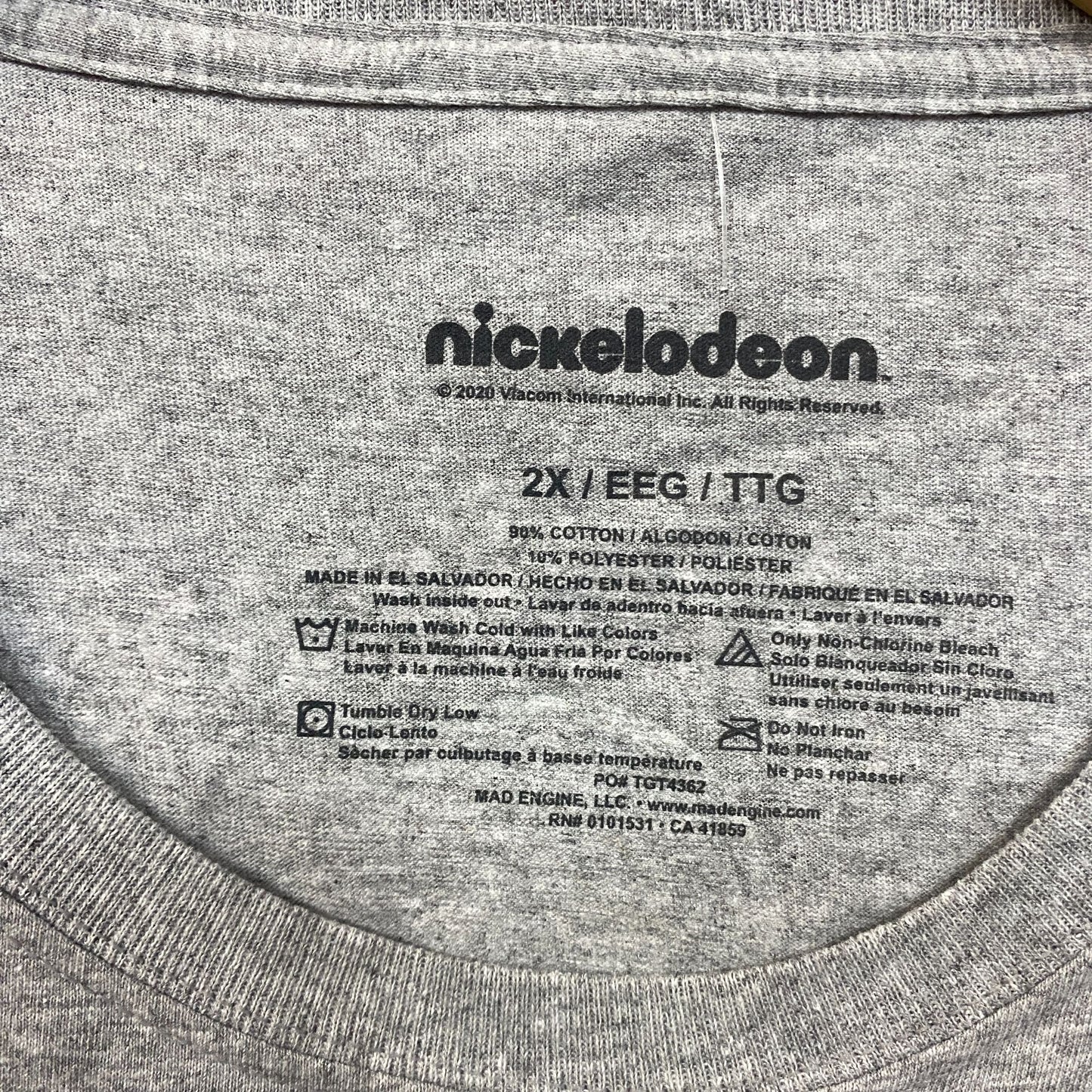Nickelodeon 90's Cartoon Characters Mash Up T-Shirt 2XL