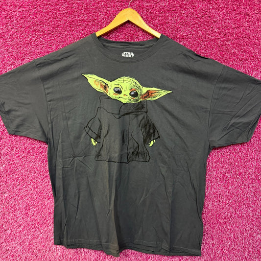 Grogu Doodle The Mandalorian Star Wars Tshirt Size 3XL