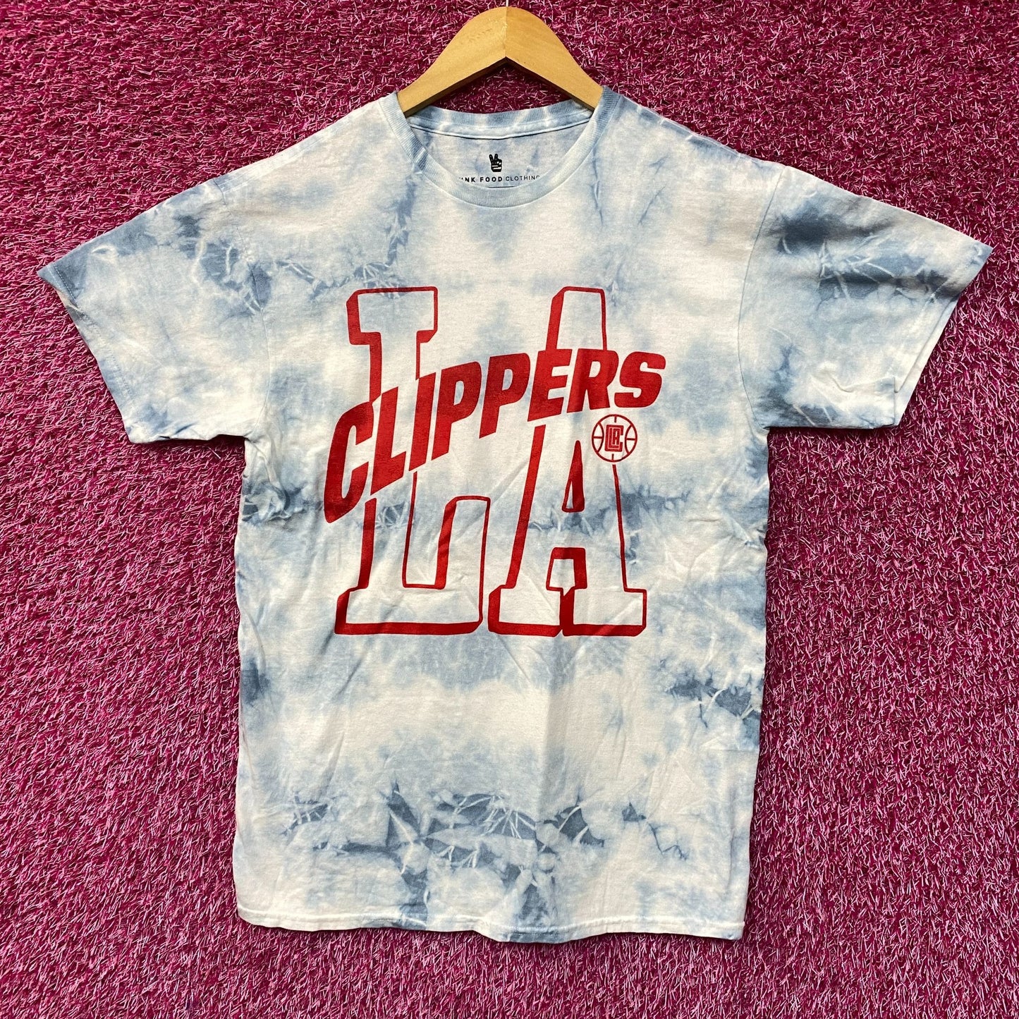 LA Clippers NBA Court Side Team Gameday Promo Tie Dye Small