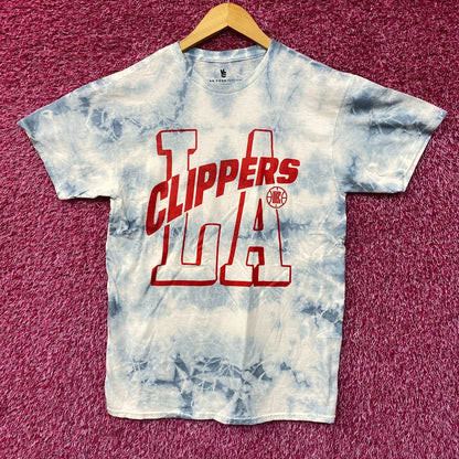 LA Clippers NBA Court Side Team Gameday Promo Tie Dye Small