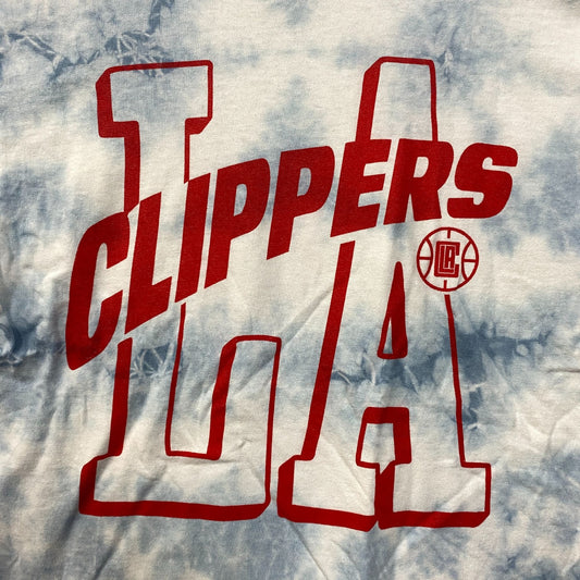 LA Clippers NBA Court Side Team Gameday Promo Tie Dye Small