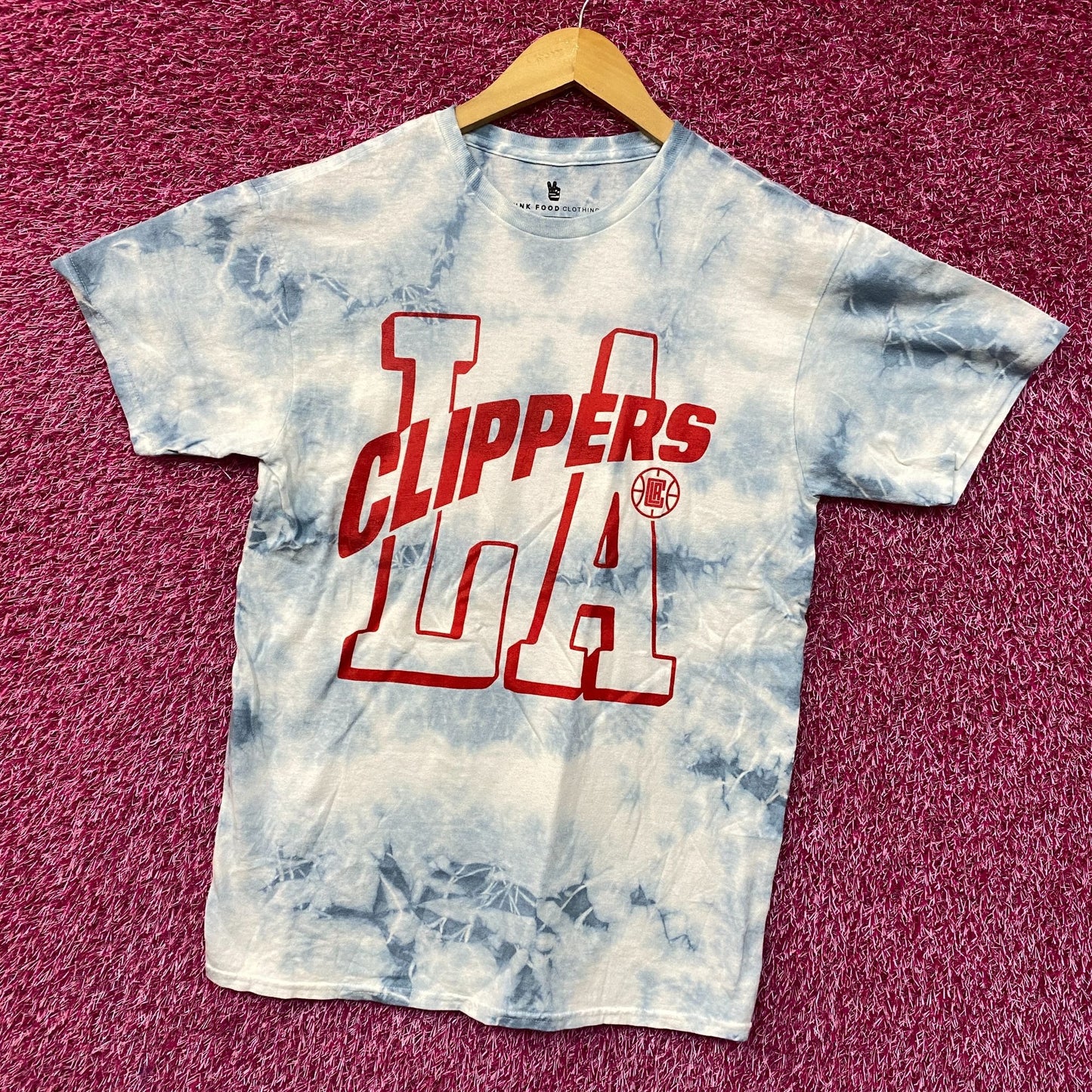 LA Clippers NBA Court Side Team Gameday Promo Tie Dye Small