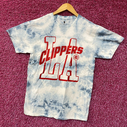 LA Clippers NBA Court Side Team Gameday Promo Tie Dye Small