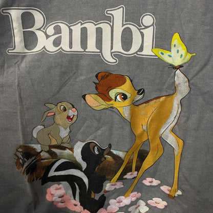 Disney Bambi Cropped Long-Sleeve Graphic Tee Small