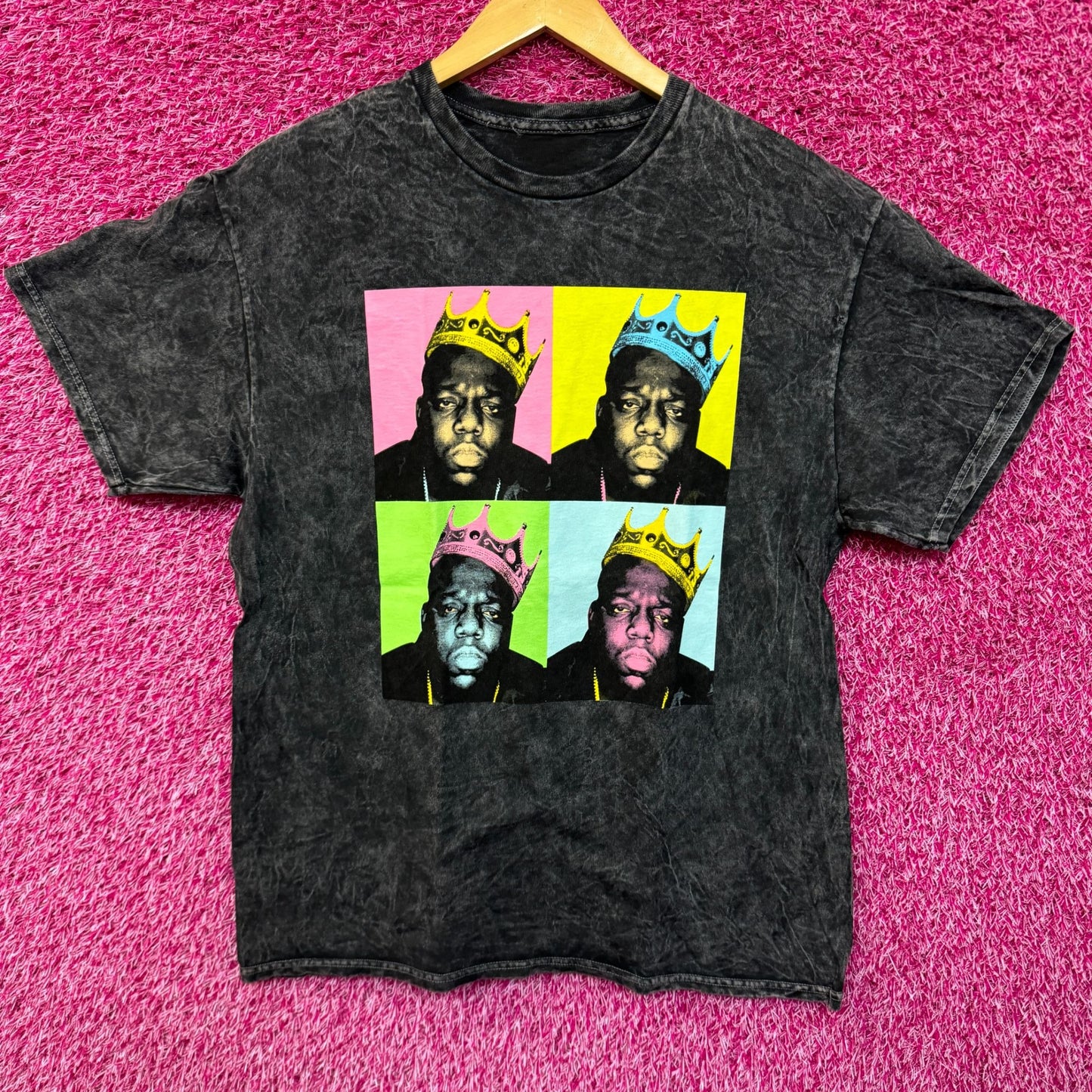 The Notorious BIG King of New York Pop Art Hip Hop Tee M