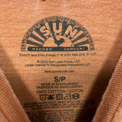 Elvis Presley The King of Rock n Roll Sun Record Company Rock Tee S