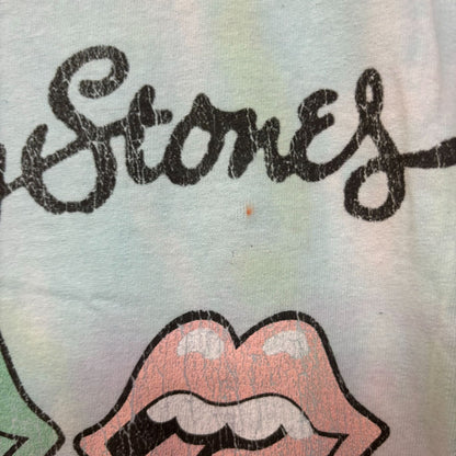 The Rolling Stones Hot Lips Pop Art Rock Pastel Tie Dye XL