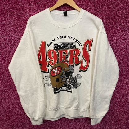 Junk Food Clothing San Francisco 49ers Conversion Flea Market Crew Fleece Medium