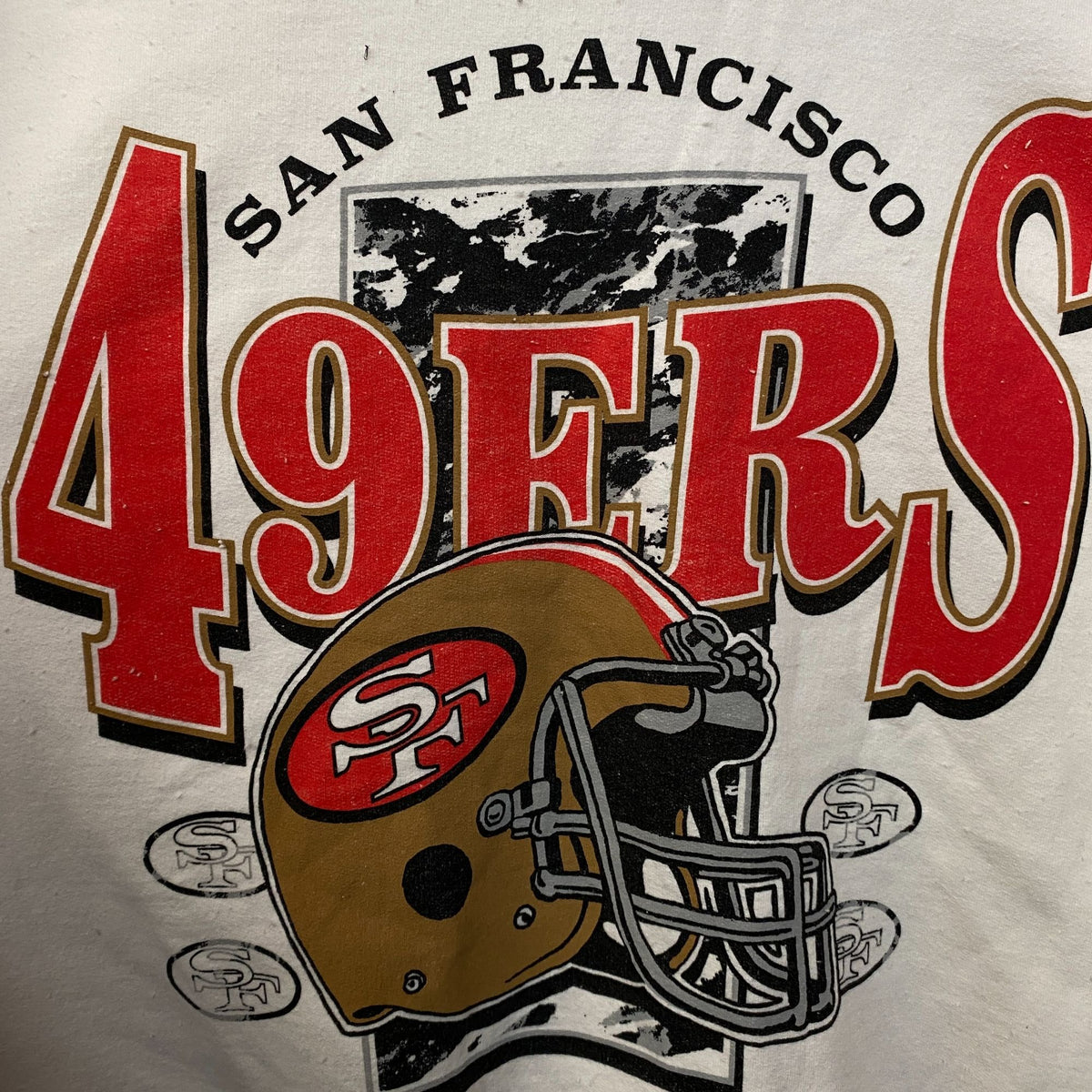 Junk Food Clothing San Francisco 49ers Conversion Flea Market Crew Fleece Medium